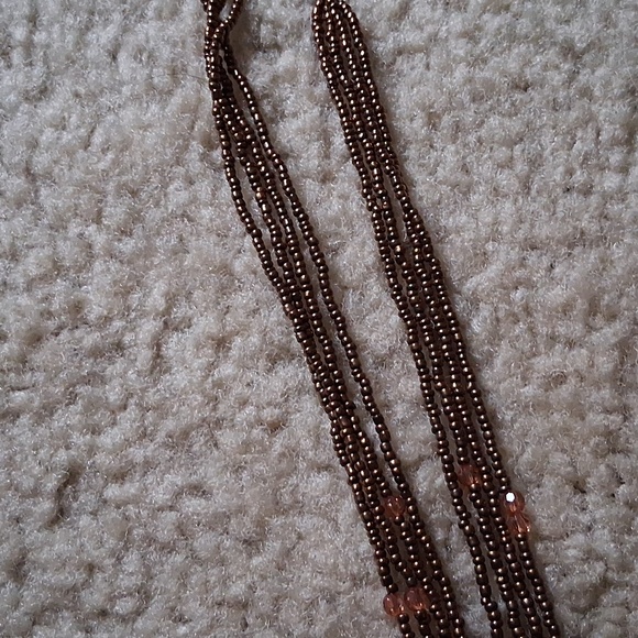 Elegant Multicolor Glass Pendant Necklace - Picture 3 of 6